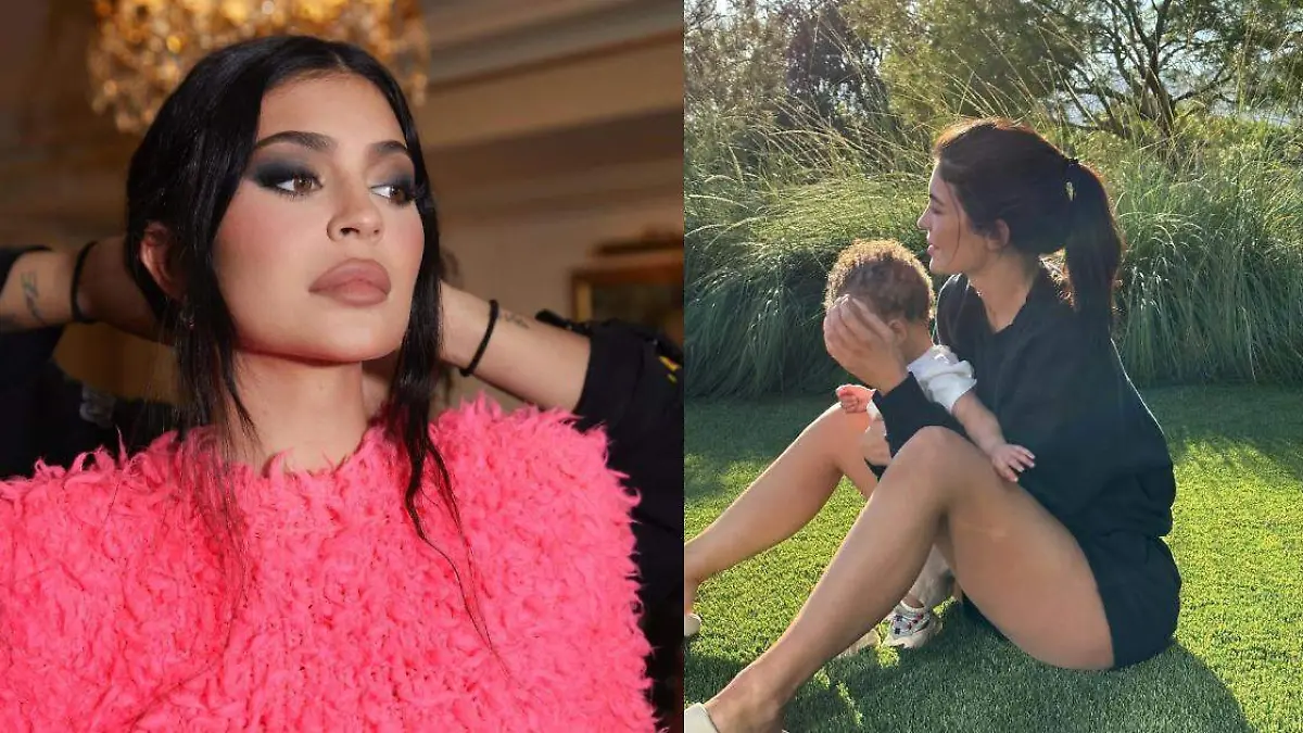 Revela Kylie Jenner por primera vez el rostro de su hijo